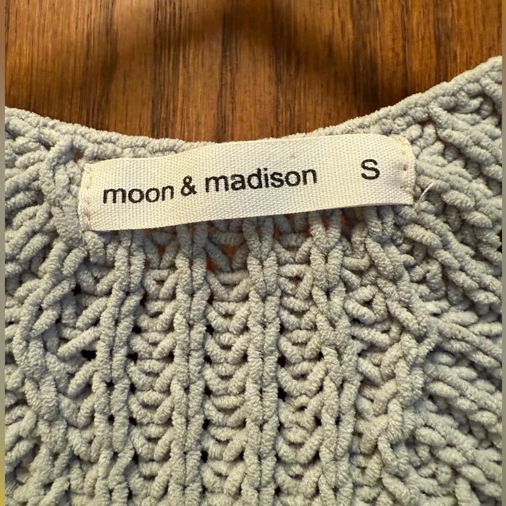 Muted Green Moon & Madison Knit Cardigan by Anthropologie